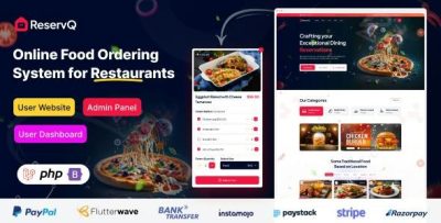 Reservq online food ordering system for restaurants laravel script .jpeg