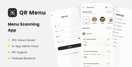 Restaurant qr menu contactless flutter app with firebase backend codermarket.png