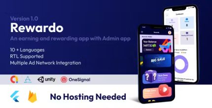 Rewardo flutter quiz rewarding earning app for ios and android with admin.jpg