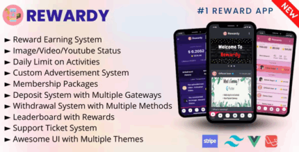 Rewardy status app with reward points pwa backend codermarket.png