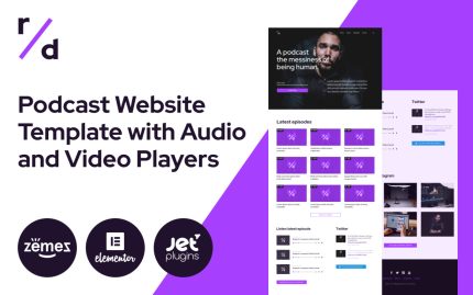 Richard dream podcast website template with audio and video players.jpg