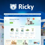 Ricky pet shop care woocoomerce theme codermarket.png