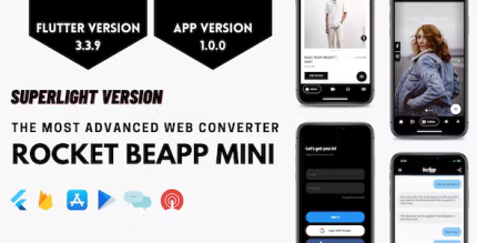 Rocket beapp mini flutter web converter codermarket.png