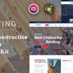 Roofting repair construction elementor template kit codermarket.png