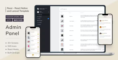 Rossi fashion store app with laravel orchid admin panel codermarket.png