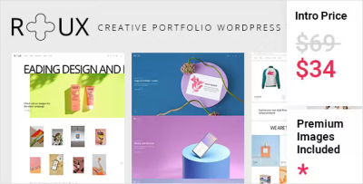 Roux creative portfolio wordpress theme codermarket.png