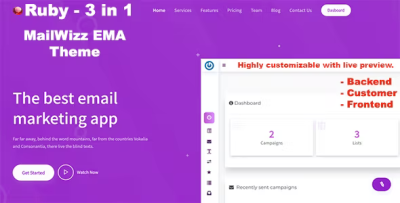 Ruby 3 in 1 mailwizz modern customizable theme with landing page codermarket.png