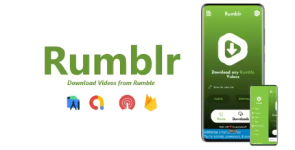 Rumblr video downloader for rumble admob firebase onesignal codermarket.png
