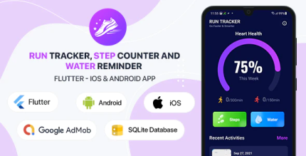 Run tracker step counter and water reminder flutter android ios app 40.png