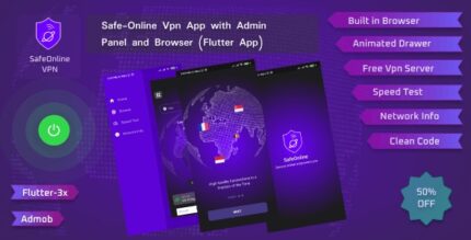 Safe online vpn app with admin panel and browser flutter app codermarket.jpeg