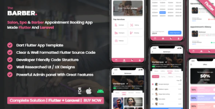Salon booking management system with mobile app using flutter codermarket.png