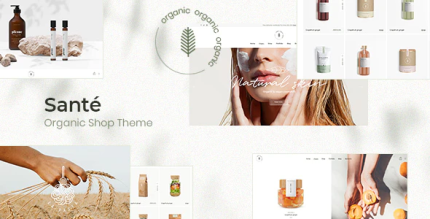 Sante organic shop theme codermarket.png