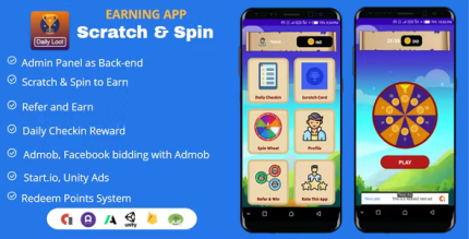 Scratch spin to win android app with earning system admob facebook.png