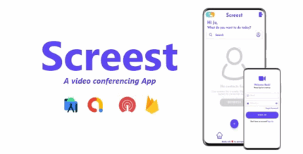 Screest video meeting conference app admob firebase onesignal .png