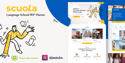 Scuola language school wordpress elementor codermarket.png