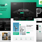 Securize cctv security elementor template kit codermarket.png