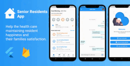 Senior residents app flutter with firebase codermarket.png