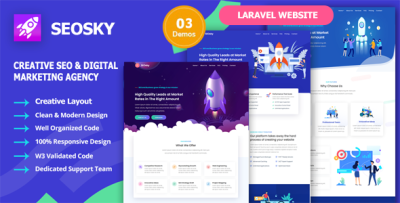 Seosky laravel seo digital marketing agency website script codermarket.png
