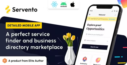 Servento service finder react native mobile app codermarket.png