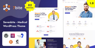Sevenbite health and medical wordpress theme codermarket.png