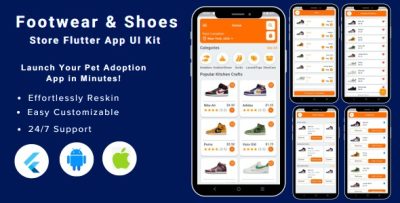 Shoes store app footwear ecommerce store flutter mobile app ui kit template.jpg