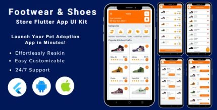 Shoes store app footwear ecommerce store flutter mobile app ui kit template.jpg