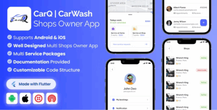 Shop owner app for carq car wash marketplace saas flutter app codermarket.png
