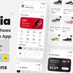 Shopia sneakers shoes e commerce app react native cli ui kit codermarket.jpg