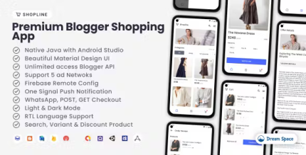 Shopline premium blogger shopping app codermarket.png