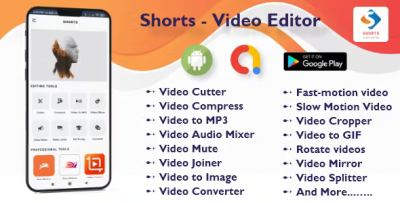Shorts video editor with admob android studio codermarket.png