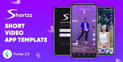 Shortzz short video app template flutter android ios tiktok clone.png