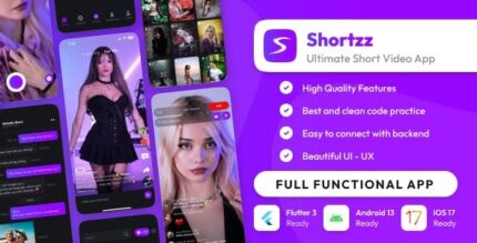 Shortzz tiktok clone short video app live streaming app with admin panel.jpeg
