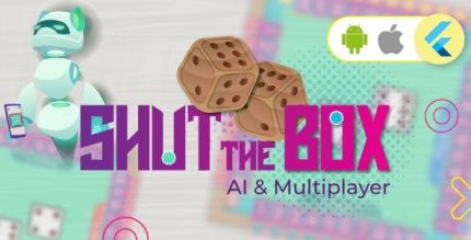 Shut the box game ai multiplayer android and ios in flutter 3x codermarket.jpeg