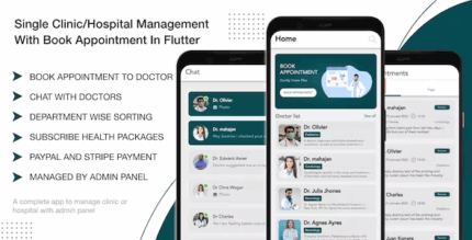 Single clinic hospital management with book appointment in flutter codermarket.png