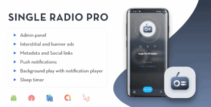 Single radio pro radio app with admin panel codermarket.png