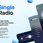 Single radio station flutter full app codermarket.png