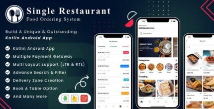 Single restaurant android user delivery boy apps with laravel admin panel.jpeg