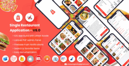 Single restaurant ios user delivery boy apps with laravel admin panel .png