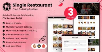 Single restaurant laravel website admin panel codermarket.jpeg