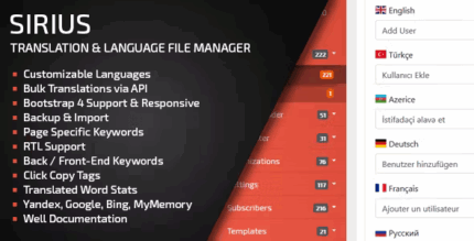 Sirius php translator multi language file editor codermarket.png