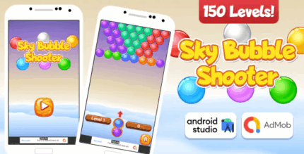 Sky bubble shooter game android studio project with admob ads ready to.png