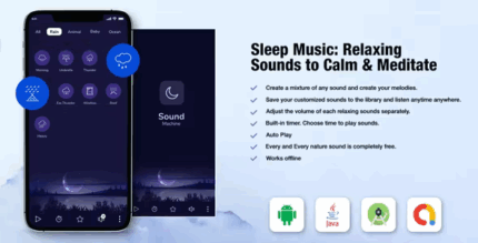 Sleep sounds meditation sounds relax music app codermarket.png