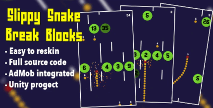 Slippy snake break blocks hyper casual game codermarket.png