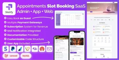 Slotify appointment time slot booking saas marketplace with admin panel.jpeg