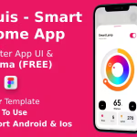 Smart home app ui kit flutter figma free huis codermarket.png