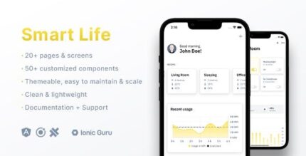Smart home device control mobile app template ionic 7 capacitor 5 .jpeg