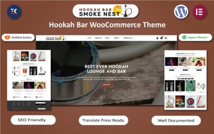 Smoke nest hokkah bar wordpress elementor template.jpg
