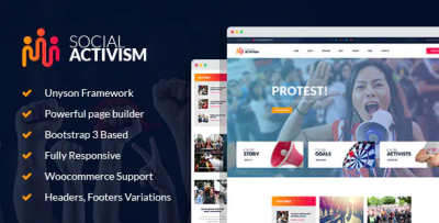 Social activism non government organization wordpress theme codermarket.png