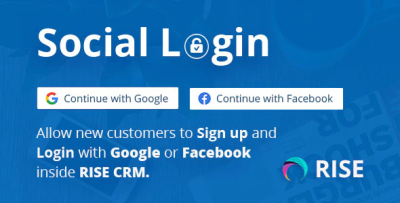 Social login for rise crm codermarket.png