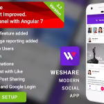 Social media android app with angular admin laravel php backend .png